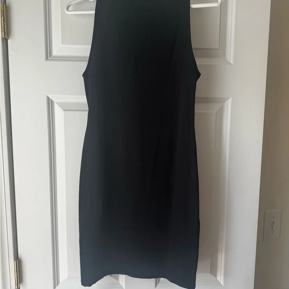 Forever 21 Black Lace-Up Sleeveless Bodycon Mini Dress